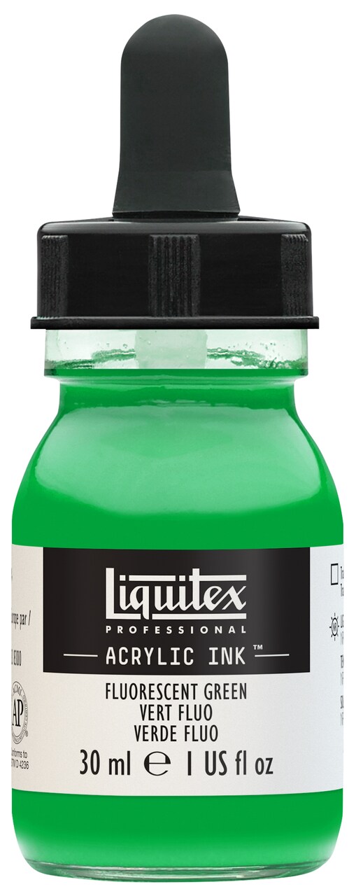 Liquitex Professional Acrylic Ink, 30Ml Jar, Fluorescent Green